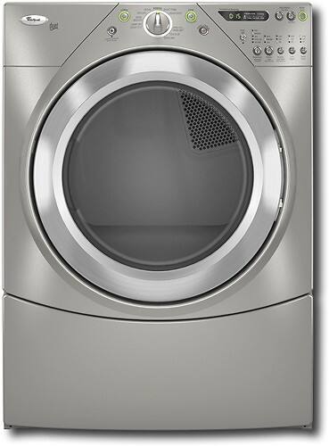 Front Standard. Whirlpool - Duet 7.0 Cu. Ft. 10-Cycle Super Capacity Plus Gas Dryer - Diamond Dust.