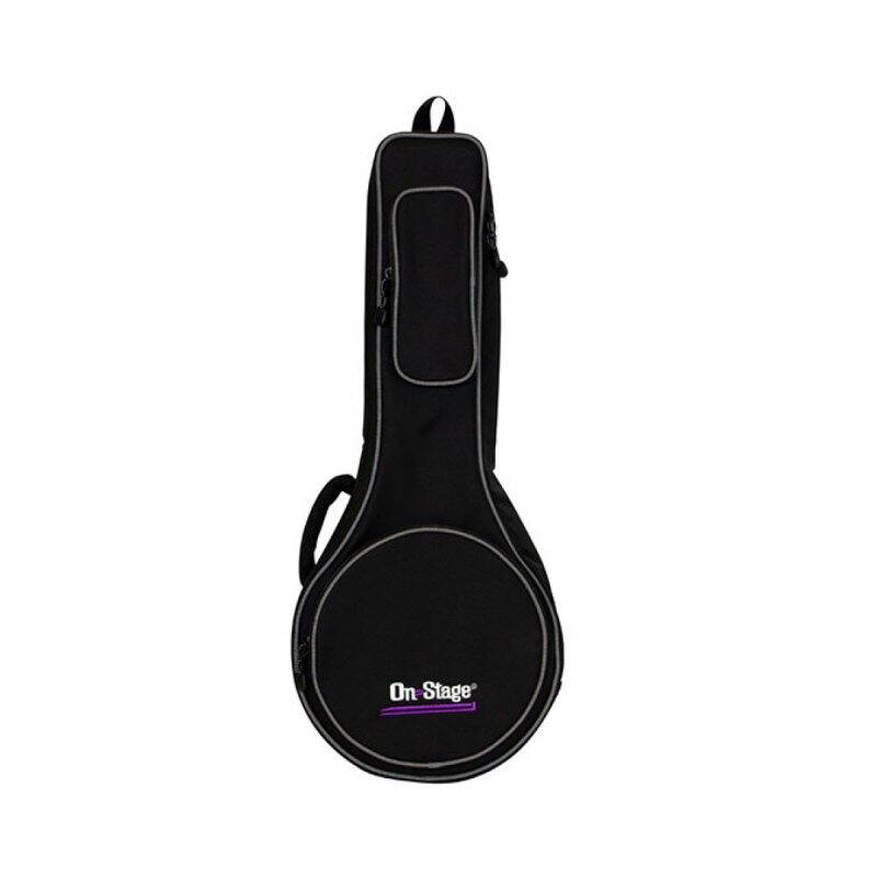 Front. On Stage Stands - On-Stage Mandolin Bag (GBM4770B),Black - Black.