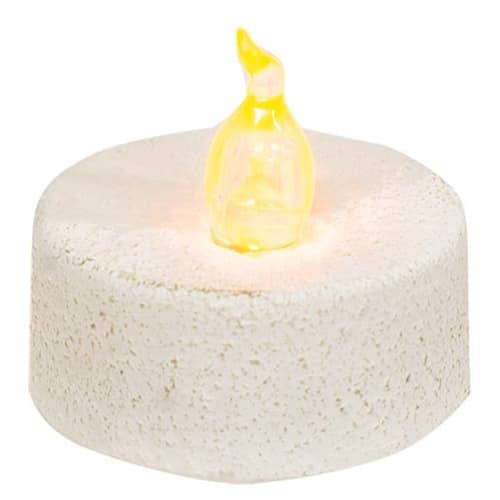 BreeBe - Textured Timer Tealight - White