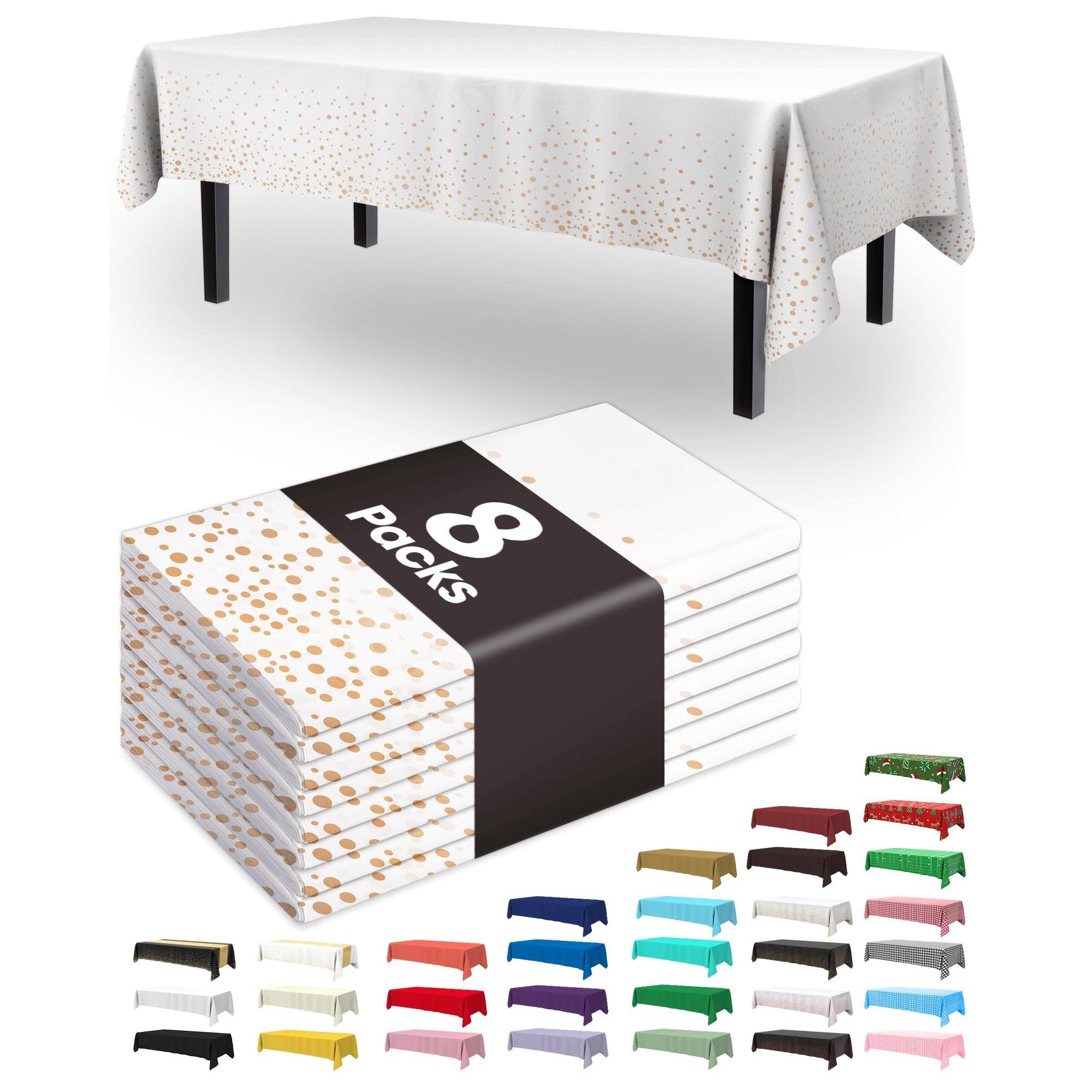 White and Rosegold-54" X 108" Rectangle