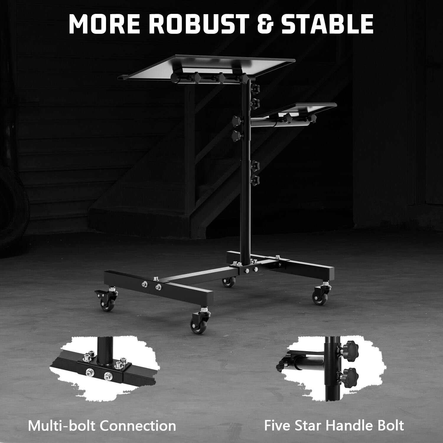 MORE ROBUST & STABLE

Multi-bolt Connection

Five Star Handle Bolt