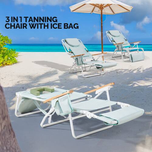 3 IN 1 TANNING CHAIR WITH ICE BAG
