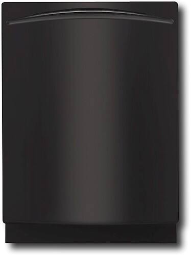 Front Standard. GE - Profile 24" Tall Tub Built-In Dishwasher - Black.