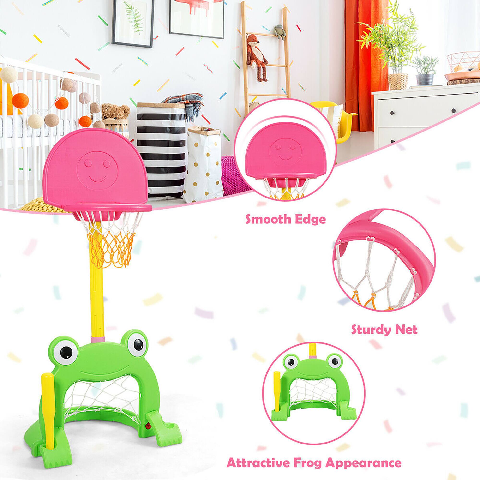 Attractive Frog Appearance, Smooth Edge, Sturdy Net