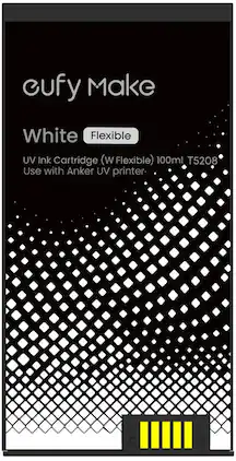 eufy - eufyMake UV Ink Cartridge for E1 Printer — 100 mL T5208020 - Flexible White