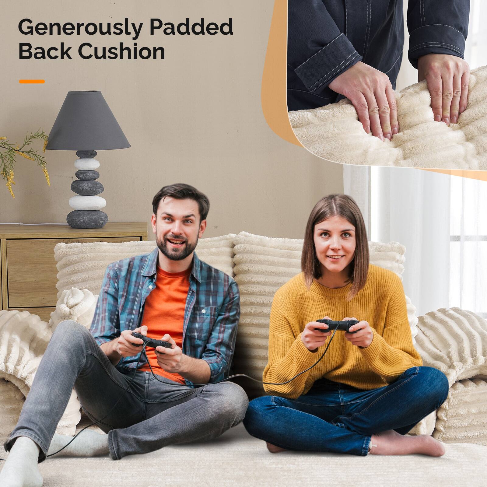 Generously Padded Back Cushion