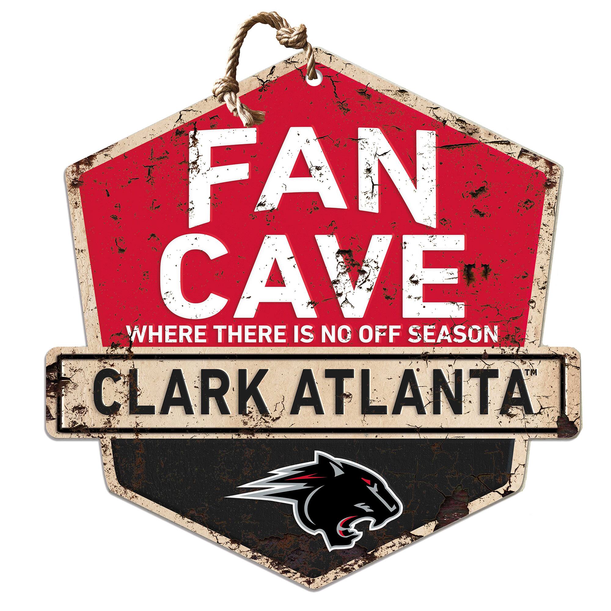 Clark Atlanta University Panthers Fan Cave Badge Sign