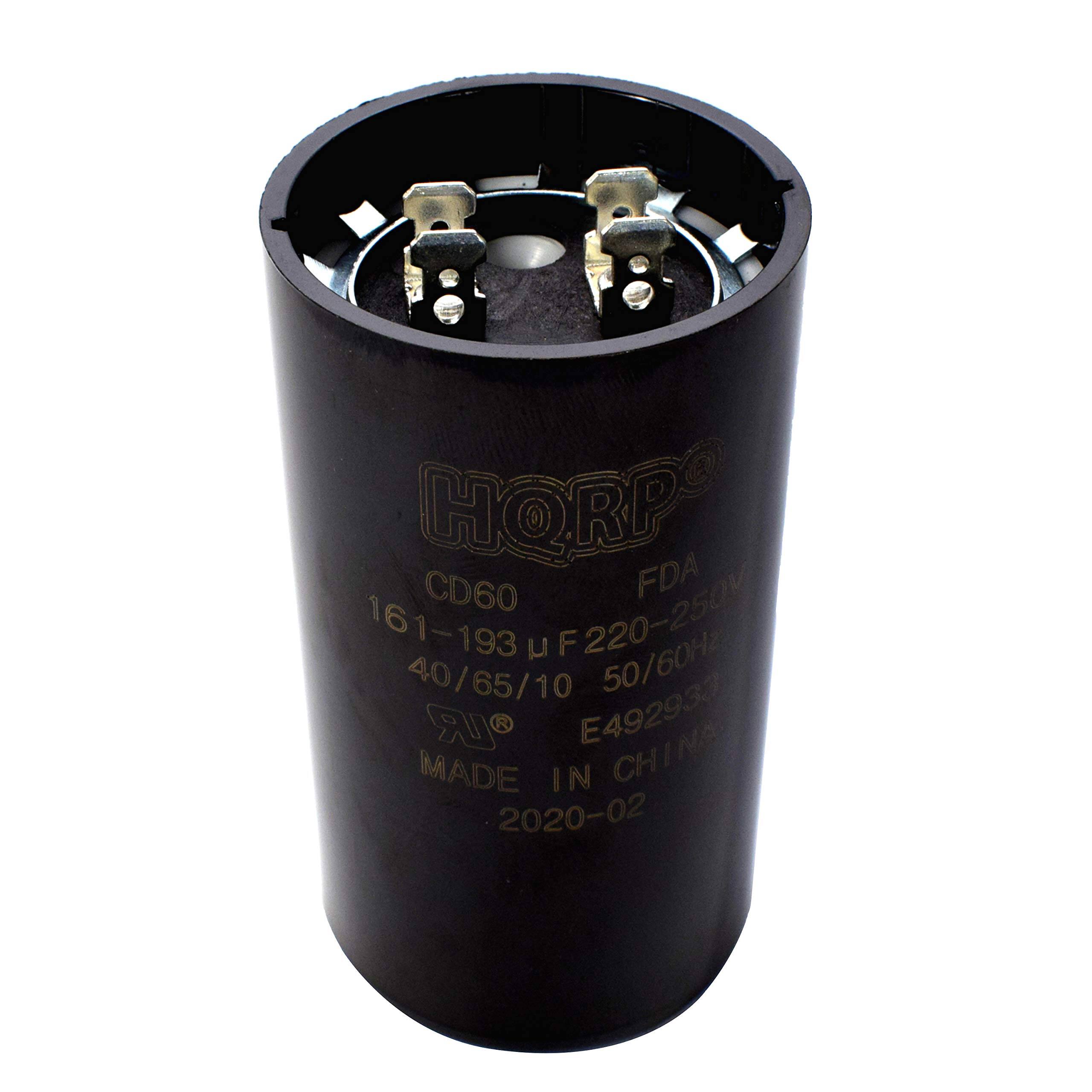 HQRP - 161-193 uF 220-250 V Motor Start Capacitor CD60 UL Listed - HVAC blower compressor pump price history on PriceWatchPro