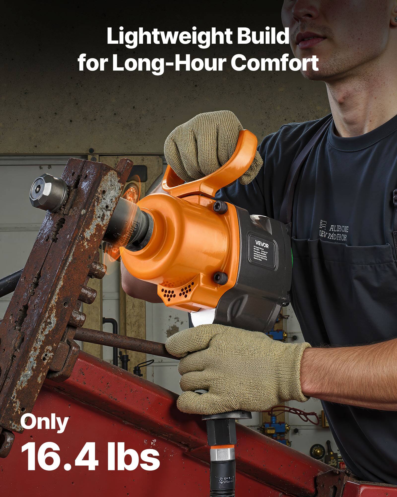 Lightweight Build for Long-Hour Comfort

Only 16.4 lbs