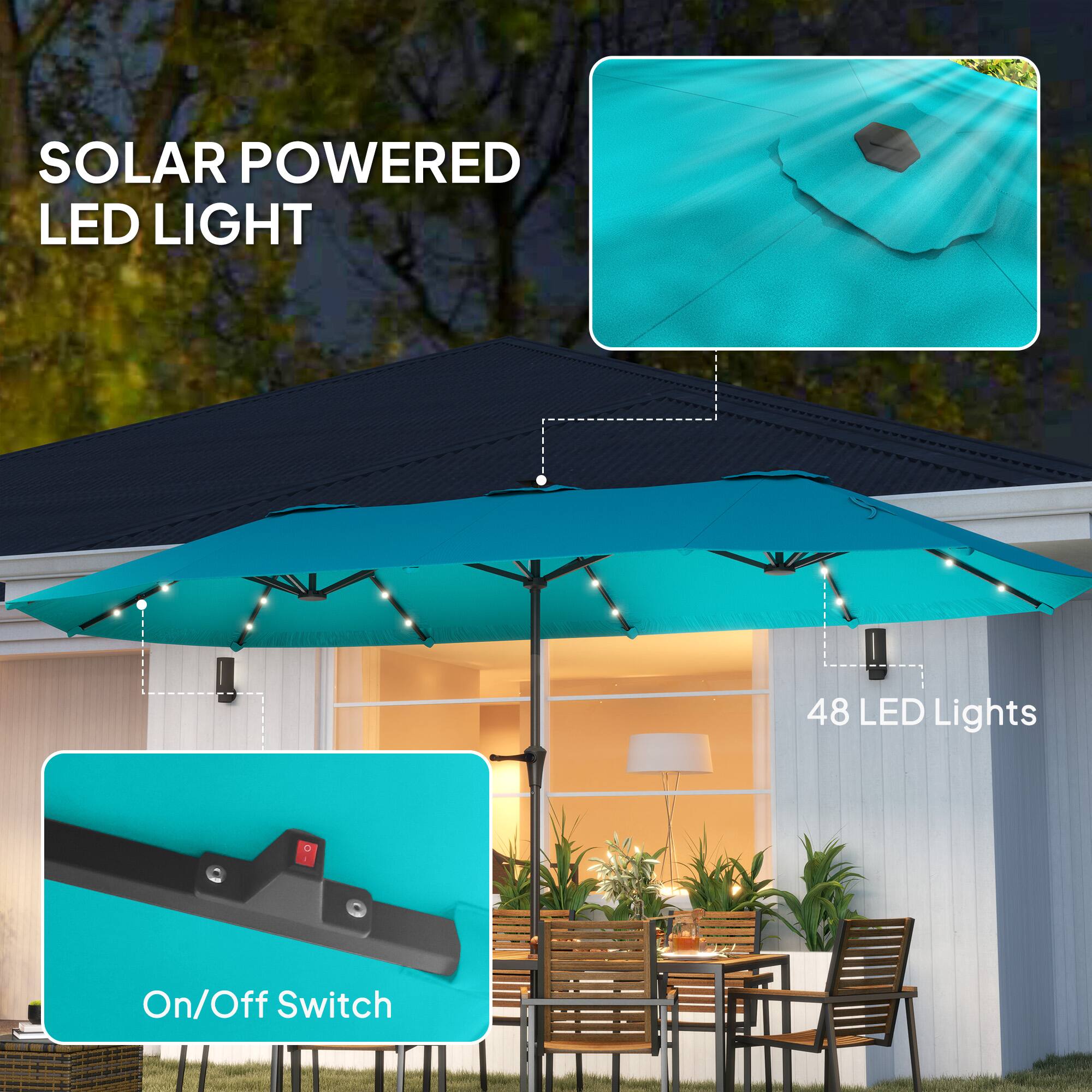 SOLAR POWERED LED LIGHT
48 LED Lights
1 On/Off Switch