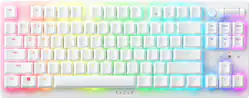 Razer - DeathStalker V2 Pro TKL Wireless Optical Linear Switch Gaming Keyboard with Low-Profile Design - White - Front_Zoom