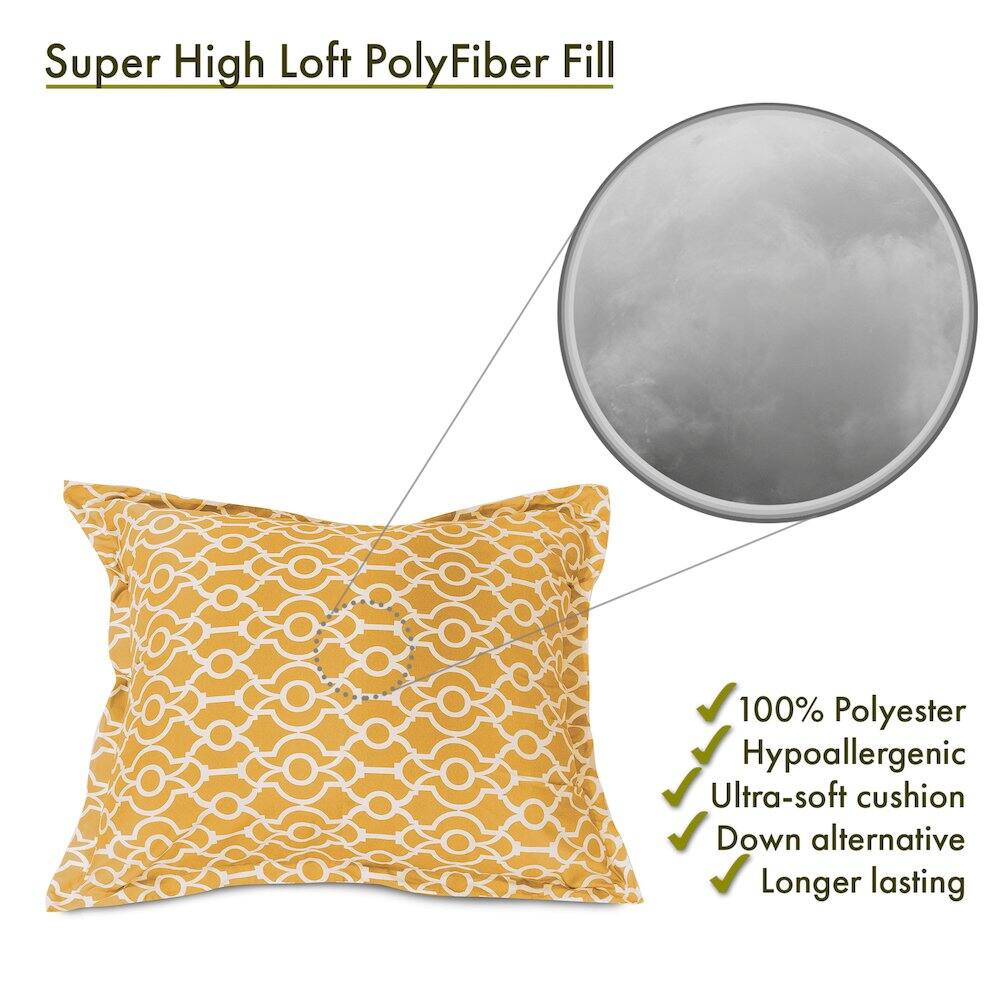 Super High Loft PolyFiber Fill

- 100% Polyester
- Hypoallergenic
- Ultra-soft cushion
- Down alternative
- Longer lasting