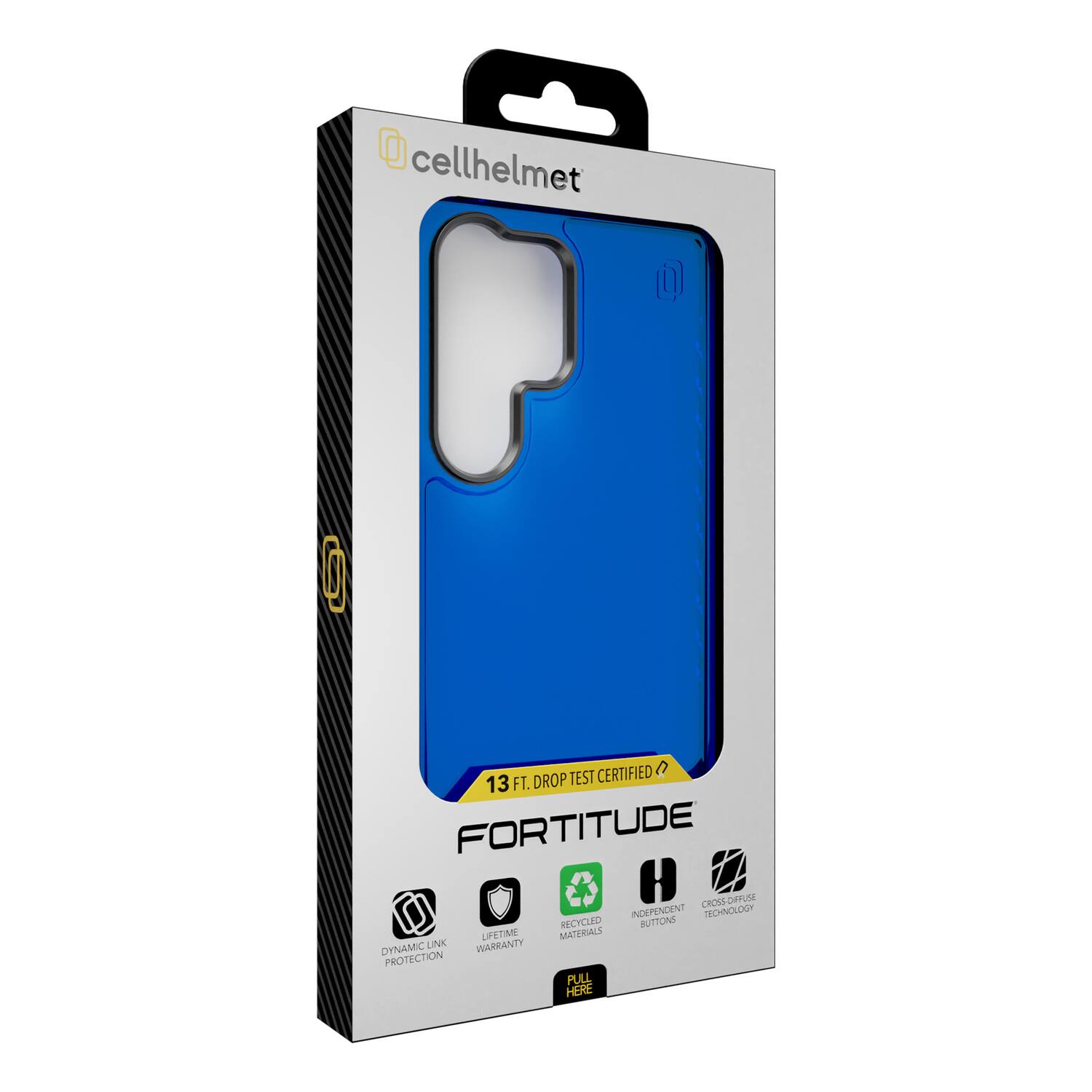 cellhelmet

13 FT. DROP TEST CERTIFIED

FORTITUDE

- RECYCLED MATERIALS
- INDEPENDENT BUTTONS
- CROSS-SUFFUSE TECHNOLOGY

DYNAMIC LINK PROTECTION
LIFETIME WARRANTY

PULL HERE