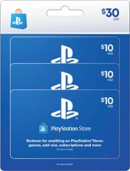 Sony - $10 PlayStation Store Cards (3-Pack) - Front_Zoom