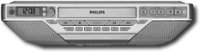 Front Standard. Philips - Under-Cabinet Alarm Clock Radio with CD Player.