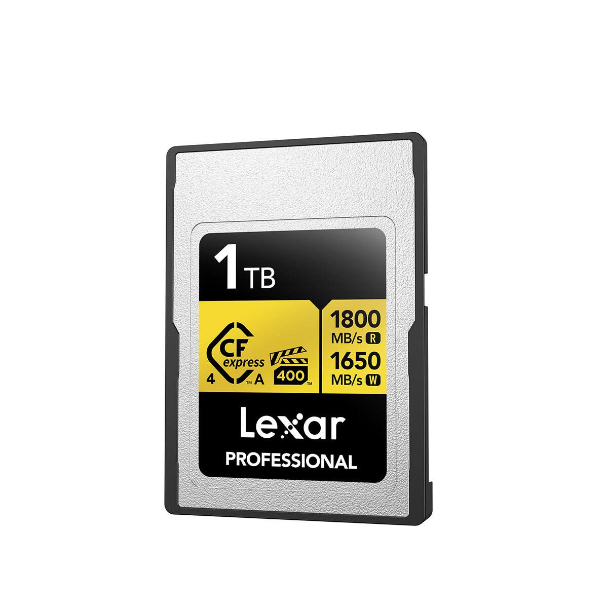 1TB 1800 MB/s R 1650 MB/s W CF express 400 A Lexar PROFESSIONAL
