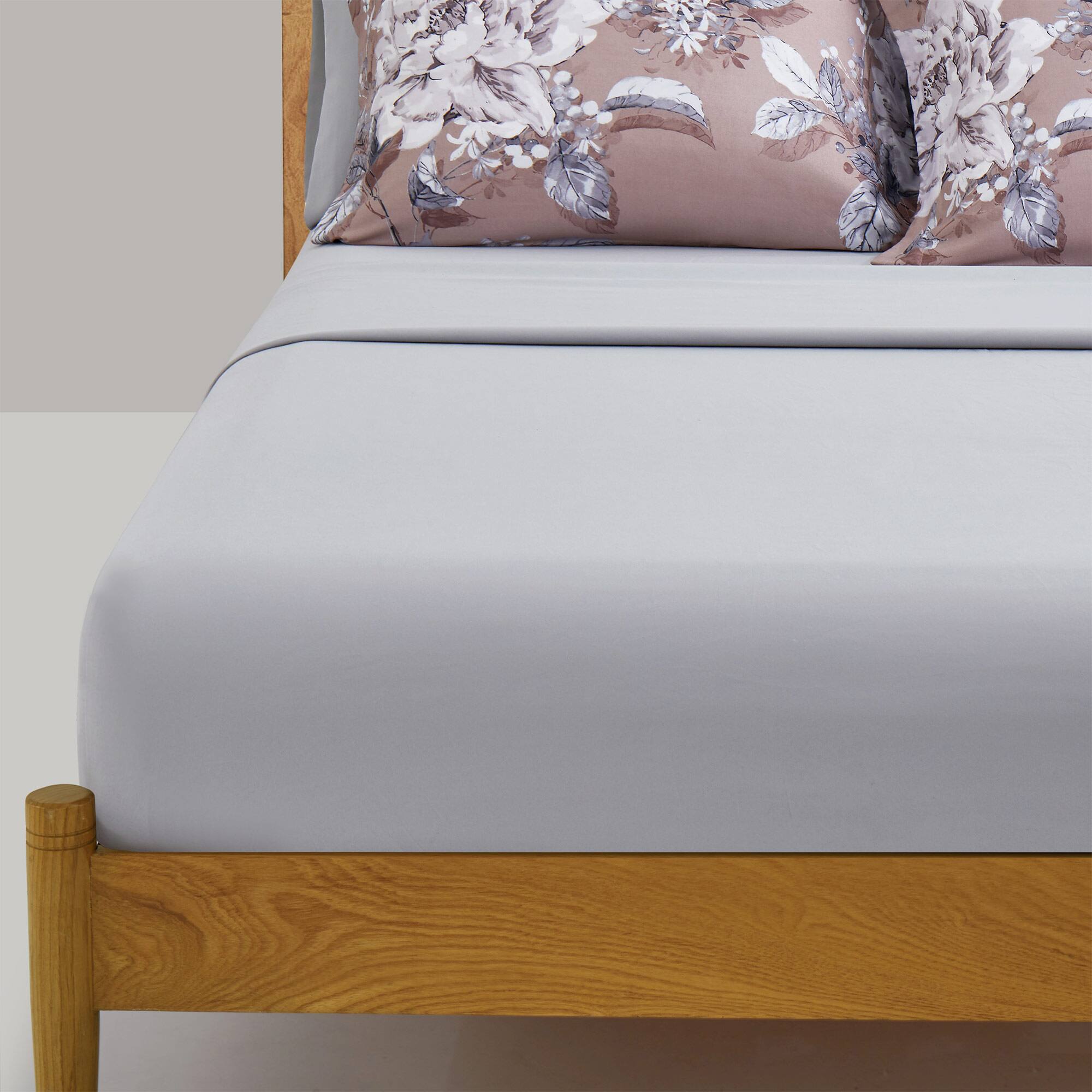 Left. Peace Nest - Peace Nest 7pc Floral Printed Reversible Comforter & Sheets Set - Camel.