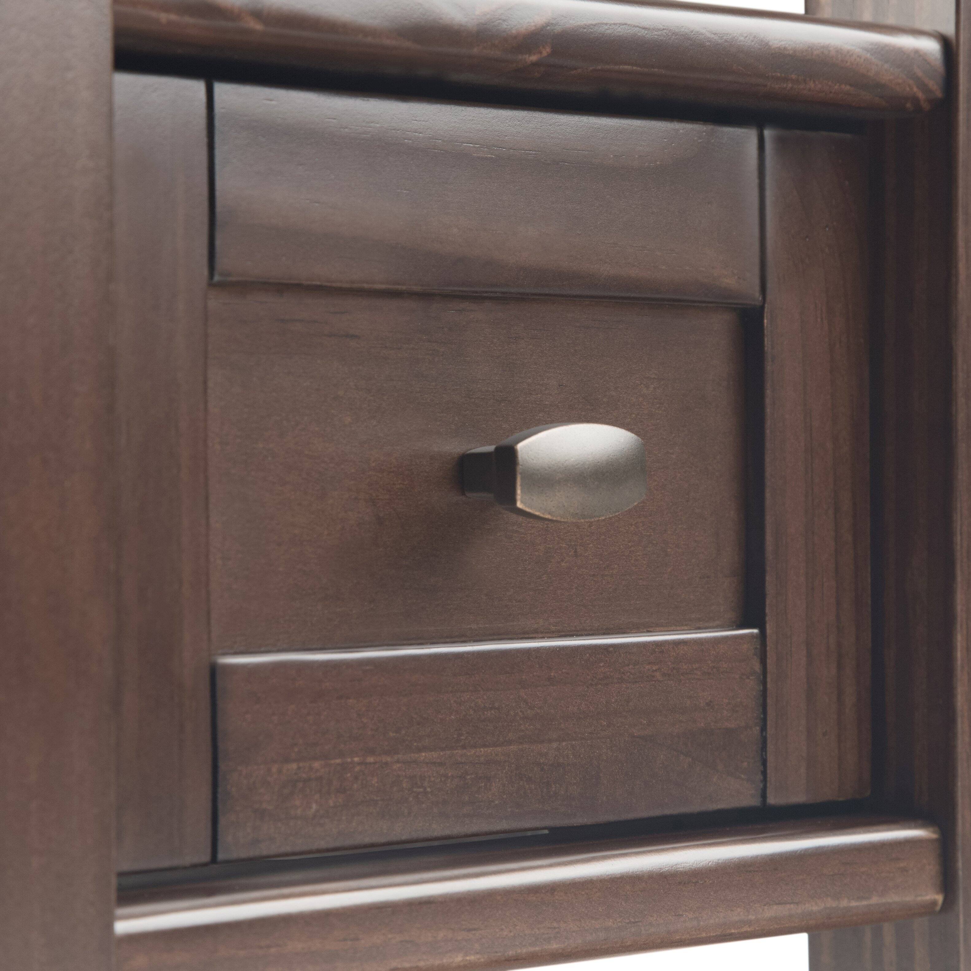 Alt View 12. Simpli Home - Warm Shaker Narrow Side Table - Tobacco Brown.