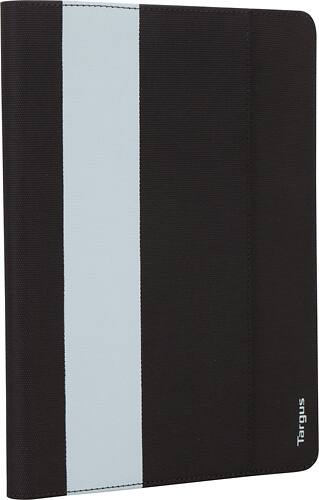 Front. Targus - Universal Case for 7-8" Tablets - Geo Gray/Blue Stripe.