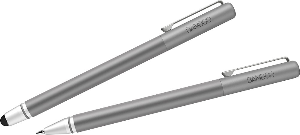 Wacom Bamboo Stylus Duo with Ballpoint Pen Apple® iPad®, select Android Tablets and Fire Silver CS170K - Best Buy