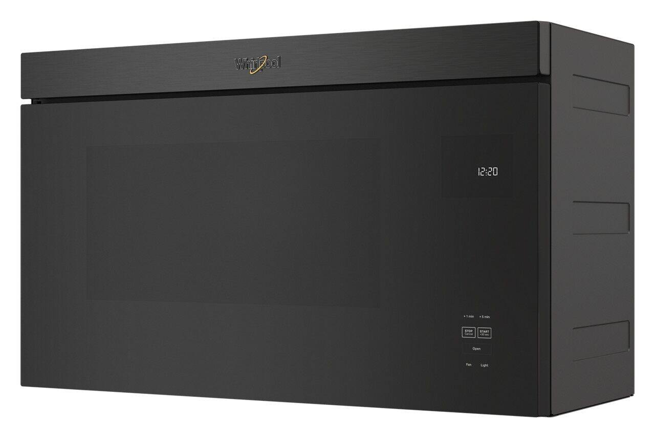 Alt View 12. Whirlpool - 1.1 Cu. Ft. Over-the-Range Microwave with Flush Built-in Design - Black Stainless.