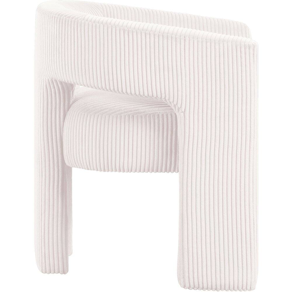 Alt View 3. Meridian Furniture - Riz Cream Corduroy Fabric Accent/Dining Chair - Beige.