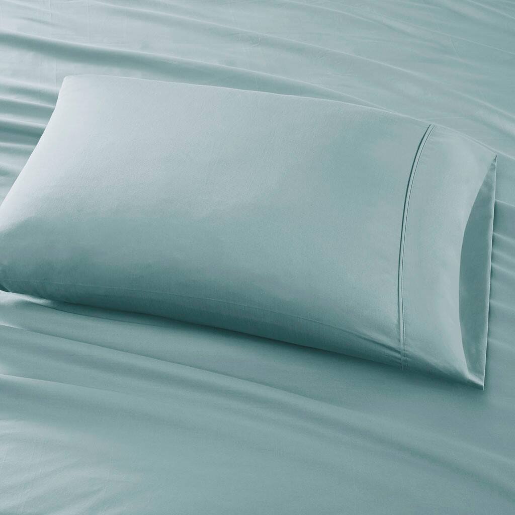 Alt View 3. Gracie Mills - Gracie Mills Elodie 800 Thread Count Sateen Sheet Set - Aqua.