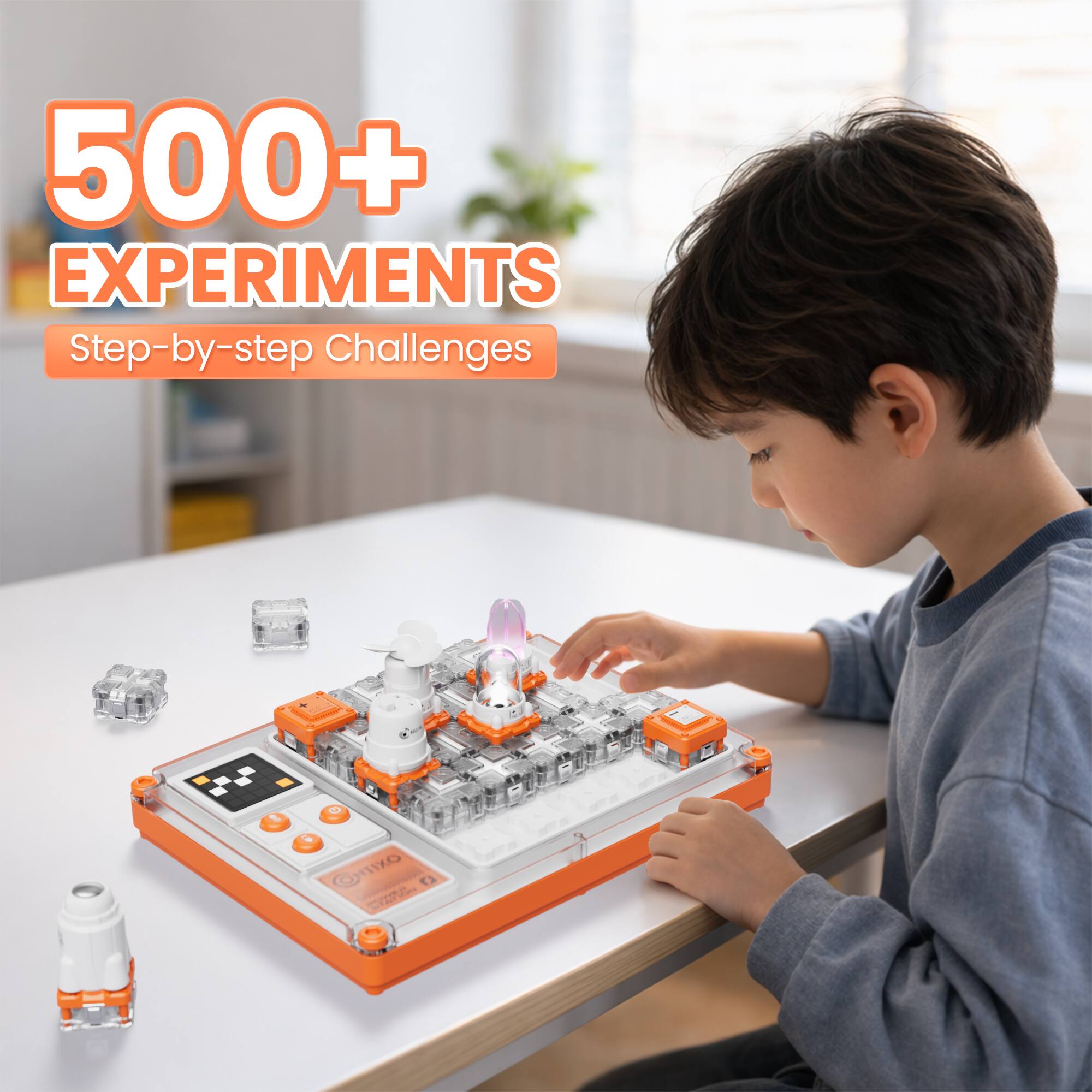 500+ EXPERIMENTS  
Step-by-step Challenges