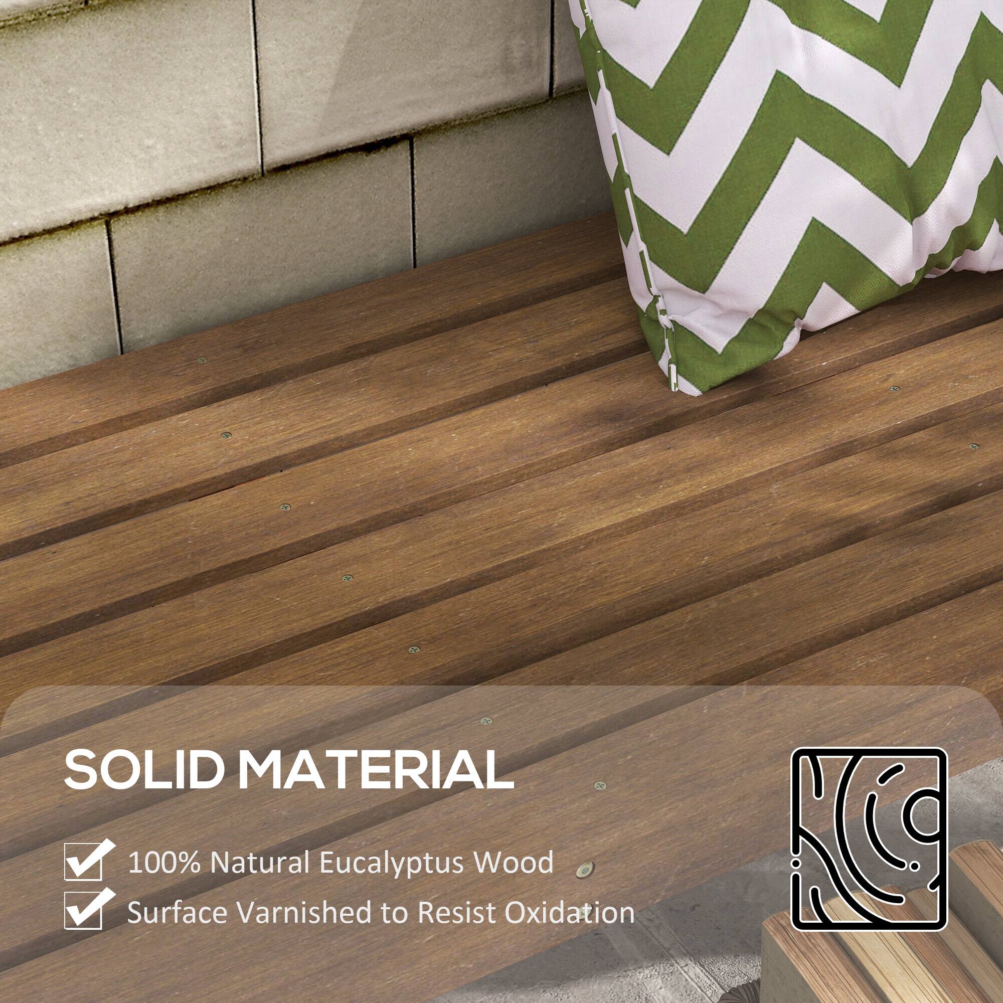 SOLID MATERIAL
100% Natural Eucalyptus Wood
Surface Varnished to Resist Oxidation