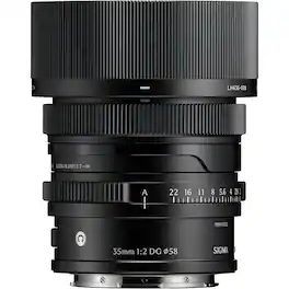 Sigma - 35mm f/2 DG Contemporary Lens for L Mount, Black