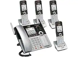 VTech - Small Business System 80-0328-00 4-Line Cordless Phone - Silver/Black