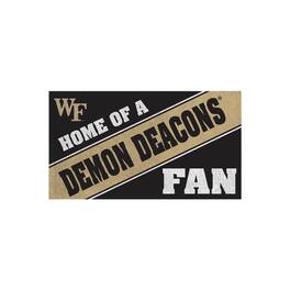 Evergreen Enterprises - Wake Forest Demon Deacons 16" x 28" Home of a Fan Indoor/Outdoor Logo Turf Mat - Multicolor