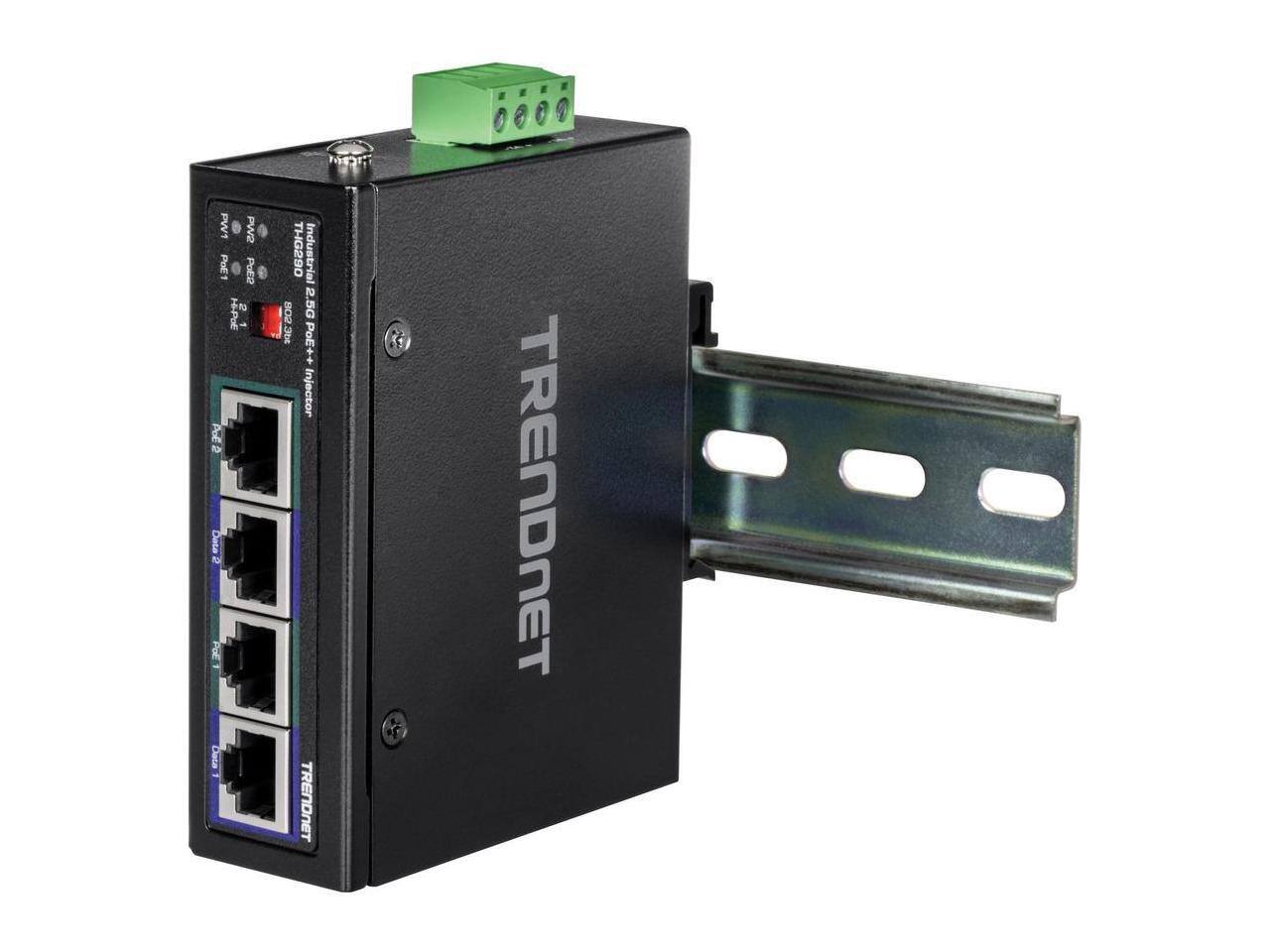 PW1 8 PW2 PE  
PuED to -PoE 21 - Pol O Dasa f PUE THG290 Industrial 2.5G PoE++ Injector TRENDNET TRENDNET