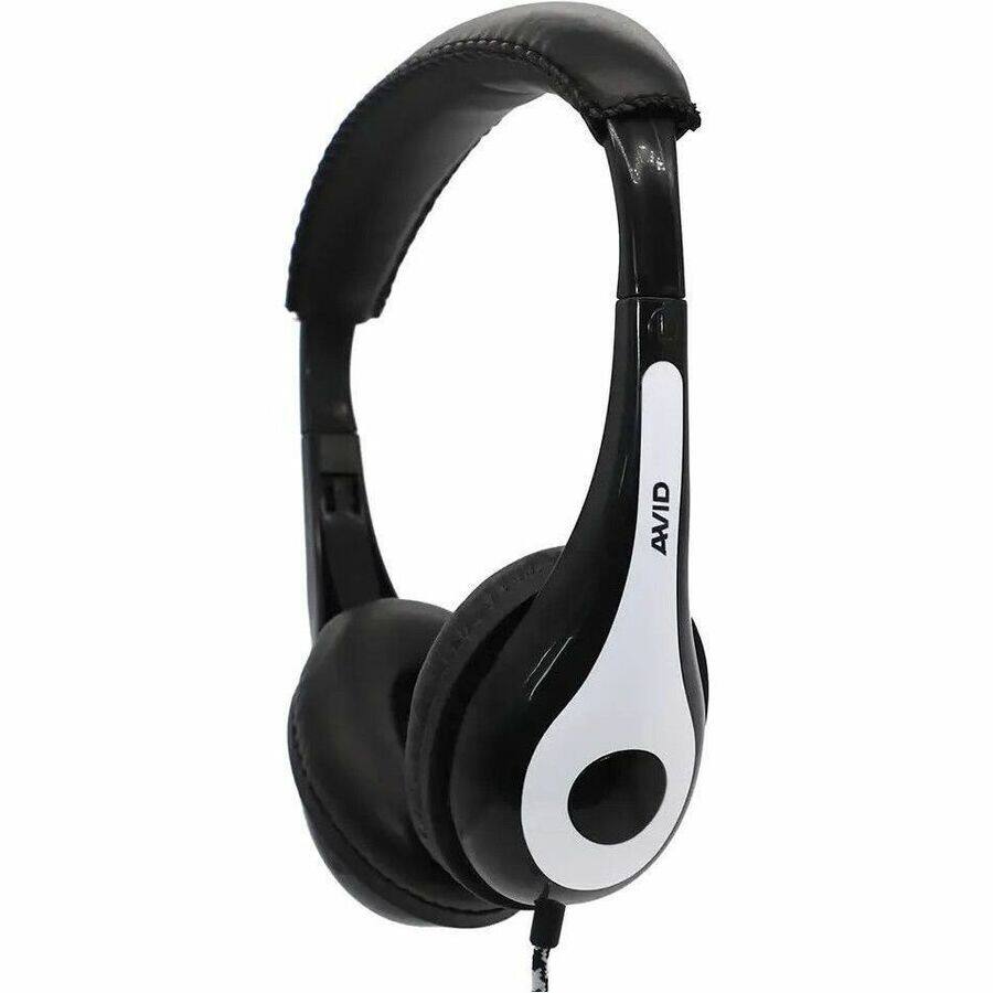 Alt View 1. Avid - AVID AE-35 Headphone - Stereo - USB Type C - Wired - 32 Ohm - 20 Hz to 20 kHz - On-ear, Over-the-head - Binaural - White,Black.