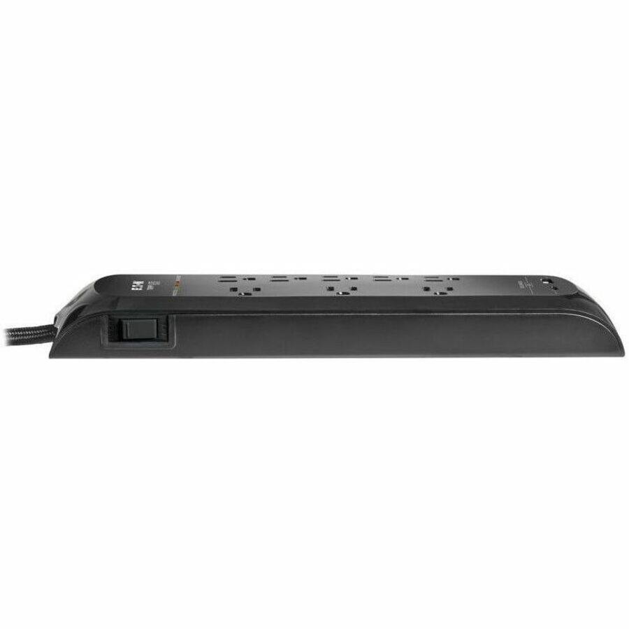 Alt View 5. Tripp Lite - Tripp Lite series Protect It! TLP88DBUC 8-Outlets Surge Suppressor/Protector - Household Electronic, Computer, Printer - Black.