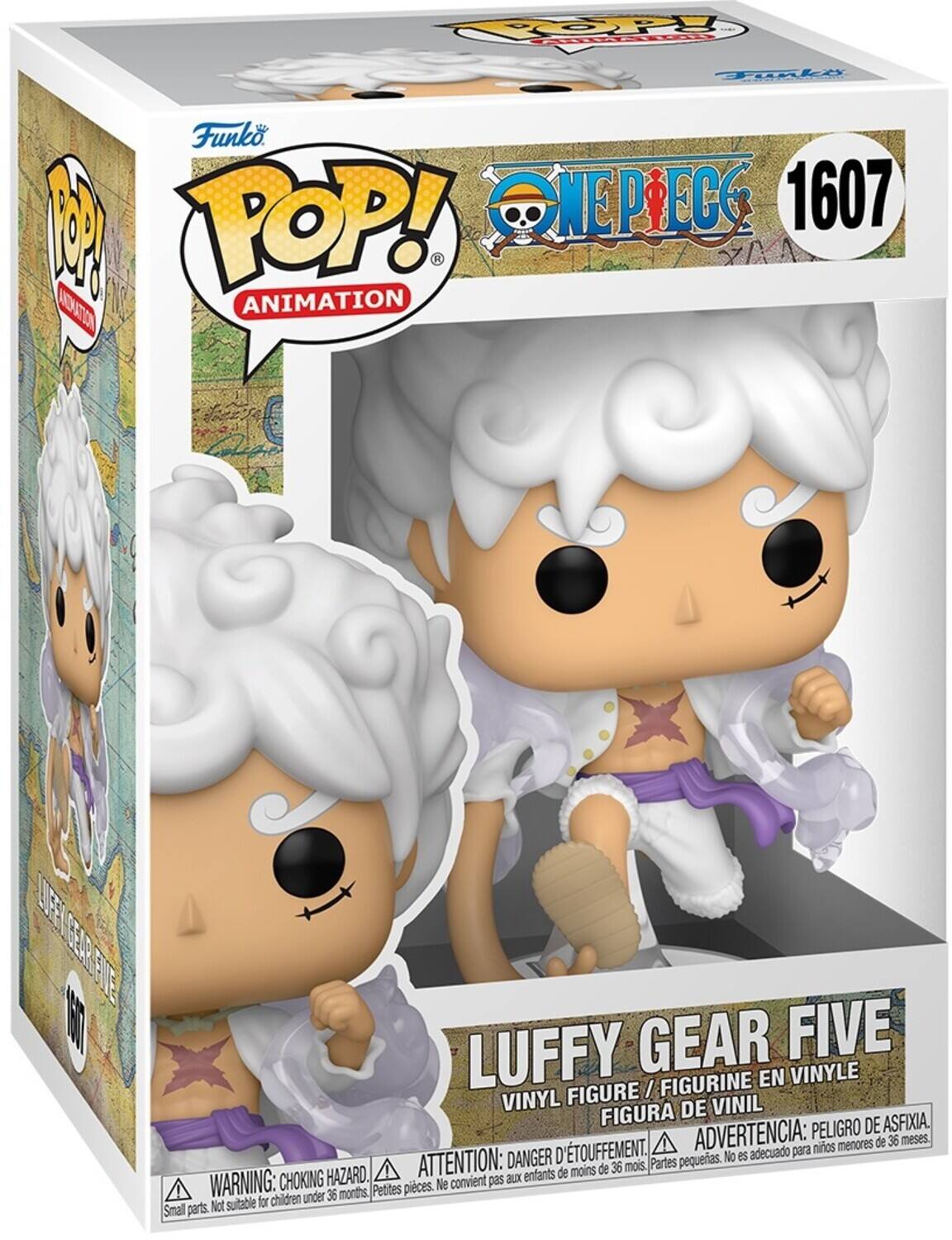 P FO Tonke a Funko 1 POP! NEP.ECS 1607 ACAITON ANIMATION LLKEY GER PIE 3 LUFFY GEAR FIVE FIGURINE EN VINYLE FIGURE / VINYL DE VINIL FIGURA DE ASFIXIA. ADVERTENCIA: PELIGRO DE ASFIXIA. ATTENTION: DANGER D'ÉTOUFFEMENT. Partes pequeñas. No es adecuado para niños menores de 36 meses. WARNING: CHOKING HAZARD. Petites pièces. Pas à l'usage des enfants de moins de 36 mois. Small parts. Not suitable for children under 36 months.