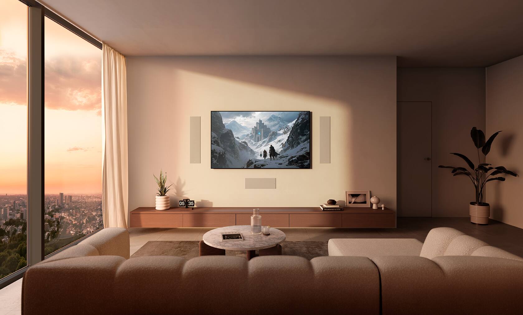 Alt View 3. KEF - Ci5120QLM - White.