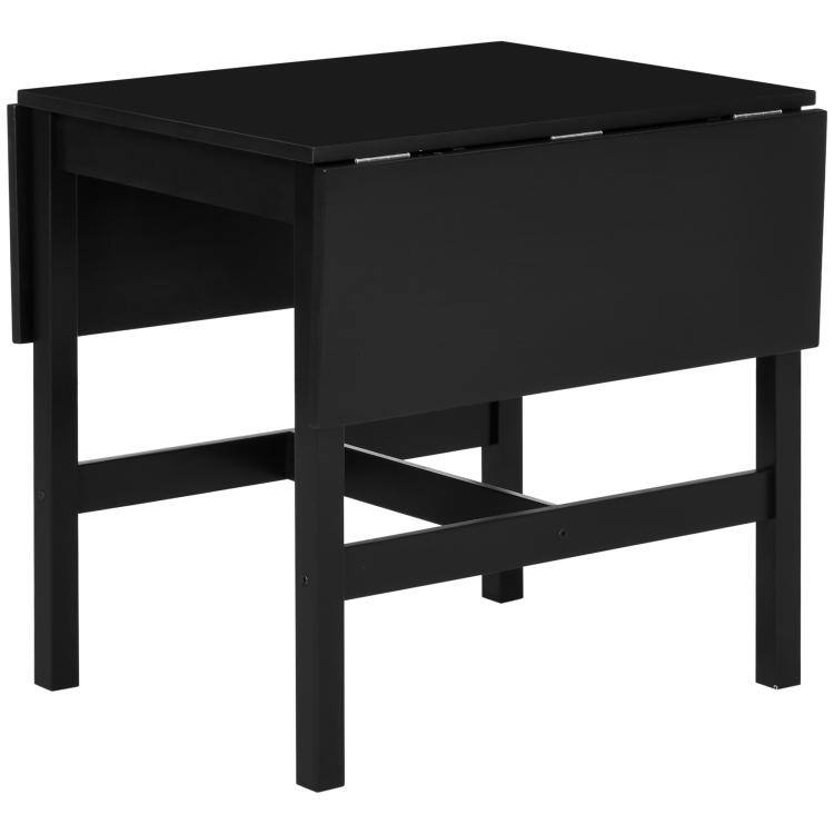 Alt View 10. PULUZ - Foldable Solid Wood Dining Table Drop Leaf for Small Spaces - Black.