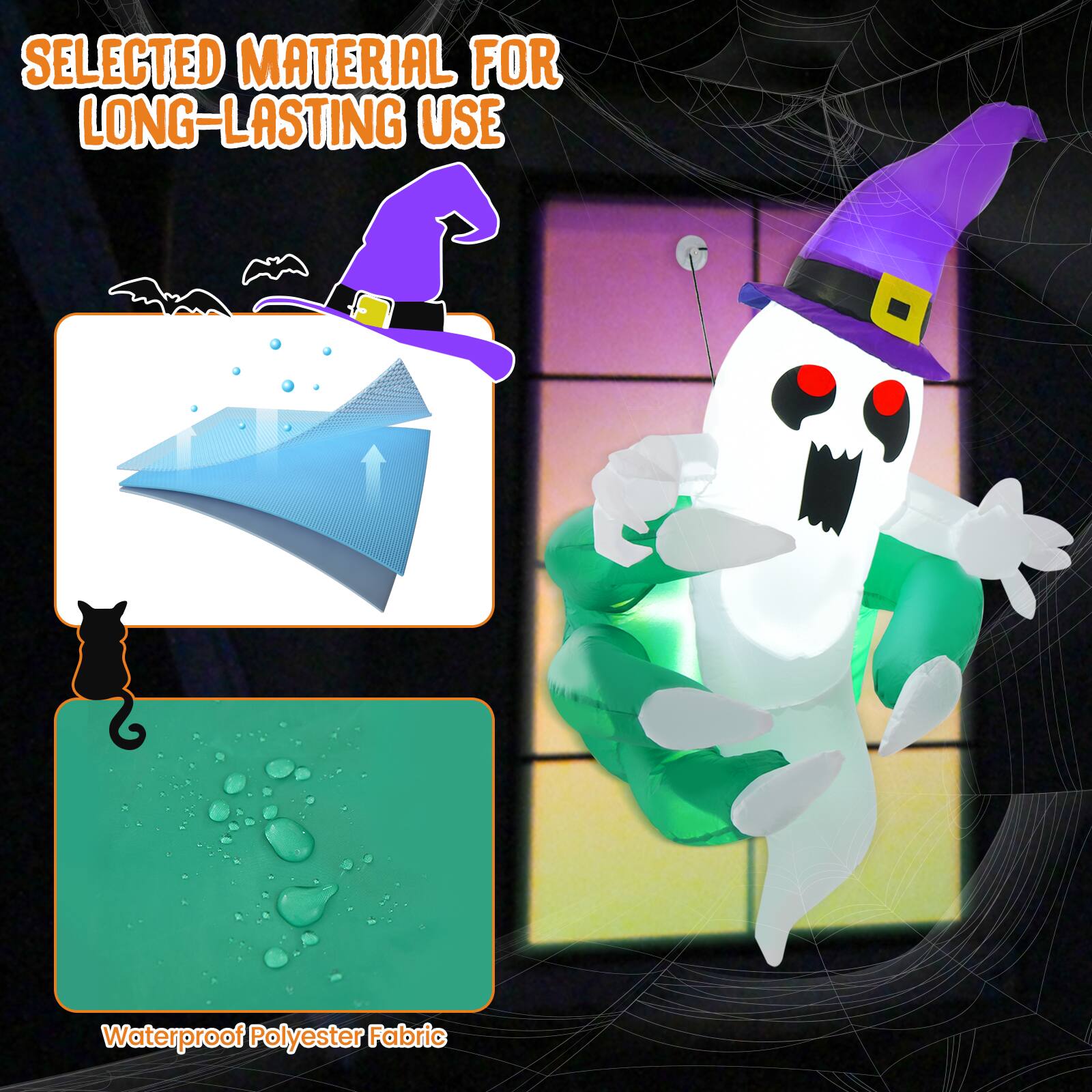 SELECTED MATERIAL FOR LONG-LASTING USE  
Waterproof Polyester Fabric