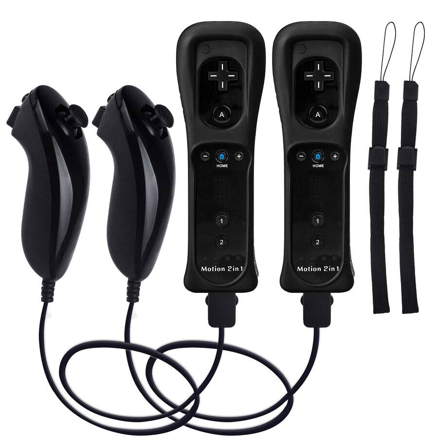 Hm Controllers HM 1810 Motion Plus Wii Controllers 2packs With Remote Compatible For ...