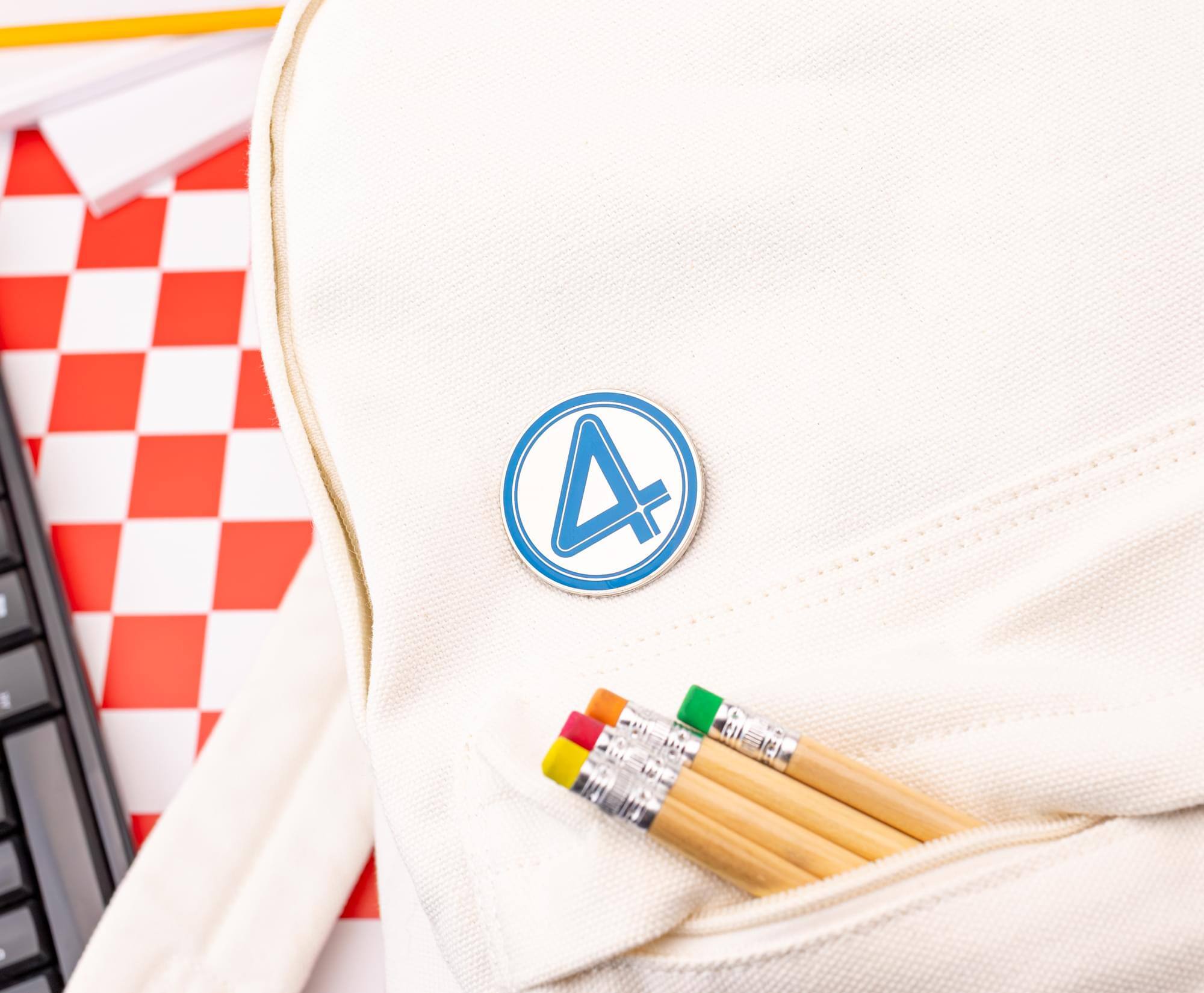 Alt View 5. Marvel - Marvel Studios The Fantastic Four: First Steps Logo Enamel Pin - Multi-Colored.