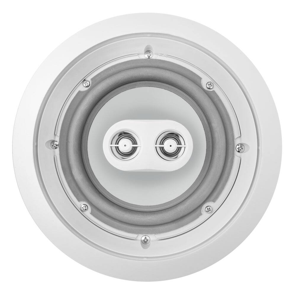 Alt View 1. OSD Audio - 6.5" 150W Weather-Resistant Indoor/Outdoor Dual Voice Coil Stereo In-Ceiling Speaker (Single) - ICE600TTWRS - White.