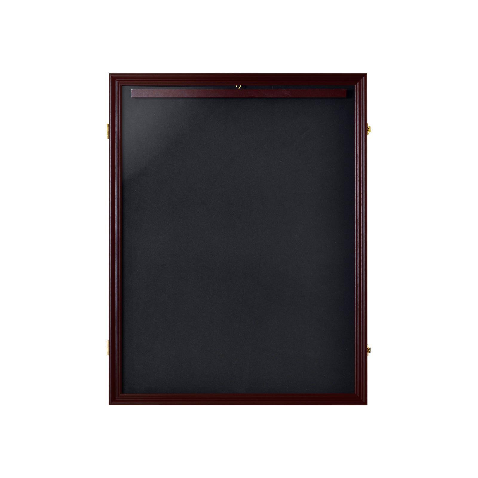 Alt View 3. Winado - Lockable Wall Mount Option Jersey Display Frame Case with 98% Pro UV Protection Hanger for Baseball Basketball Football - Brown.