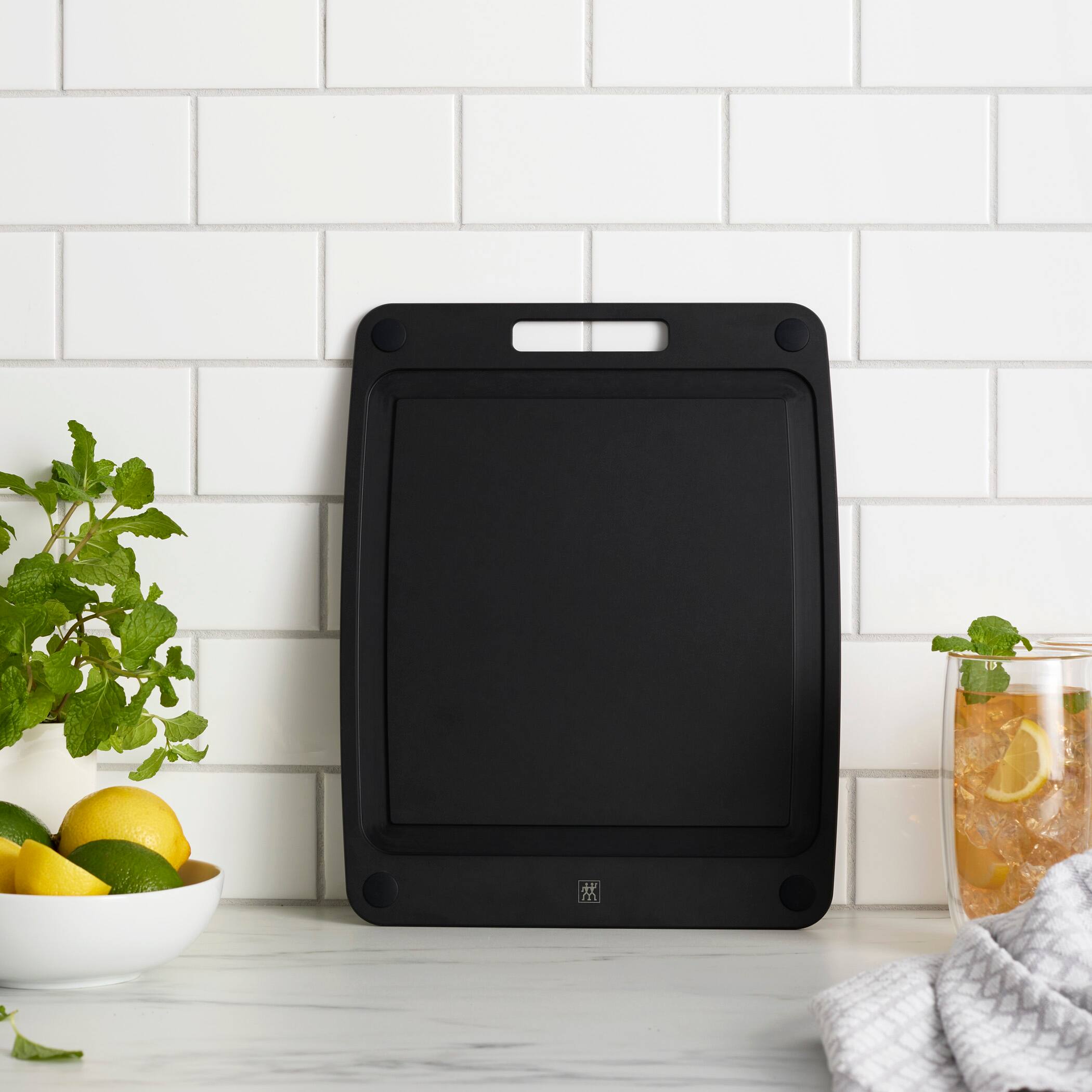 Alt View 4. ZWILLING - ZWILLING Plant Fiber 14-in x 11.25-in Non-Slip Cutting Board - Slate - Slate.