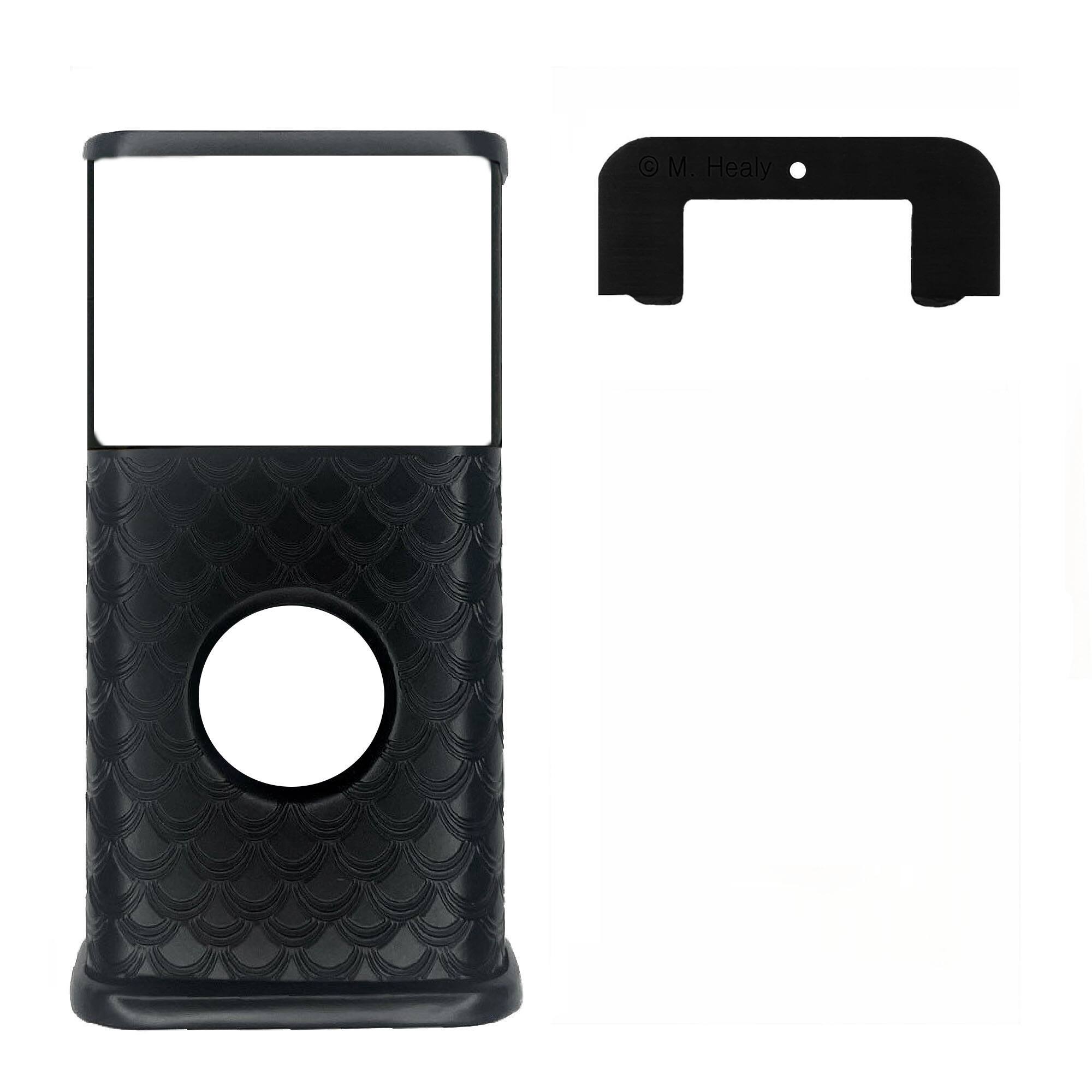 Back. Michael Healy - Scales Video Doorbell Cover (Ring Battery Doorbell 2024 Release) - Matte Black.