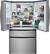 Alt View 3. Frigidaire - Gallery 21.5 Cu. Ft. Counter-Depth 4-Door French Door Refrigerator - Stainless steel.