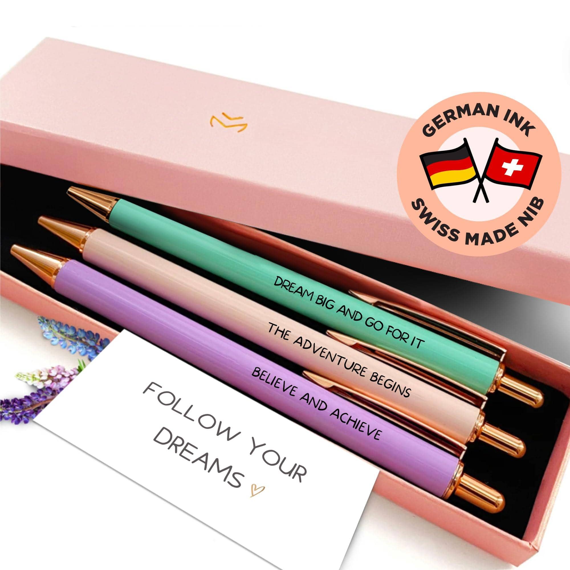 Paradigms Interiors - Pastel Pens Gifts Religious For Women No Bleed Through Cool Fancy Nurse Journaling Cute Luxury Pretty Chic Nice Pen Set