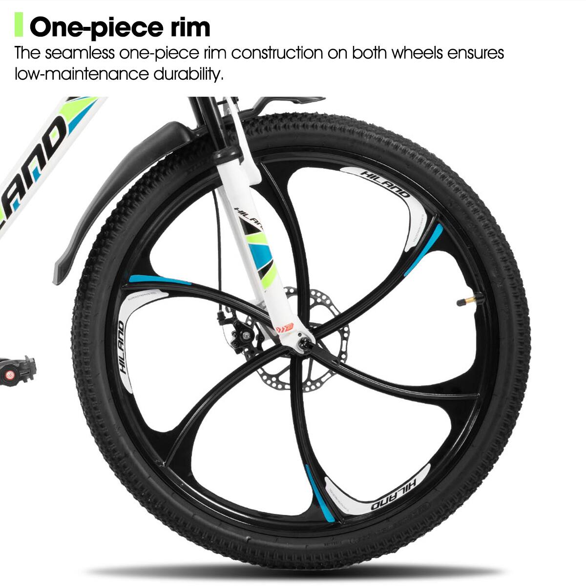 One-piece rim

The seamless one-piece rim construction on both wheels ensures low-maintenance durability.