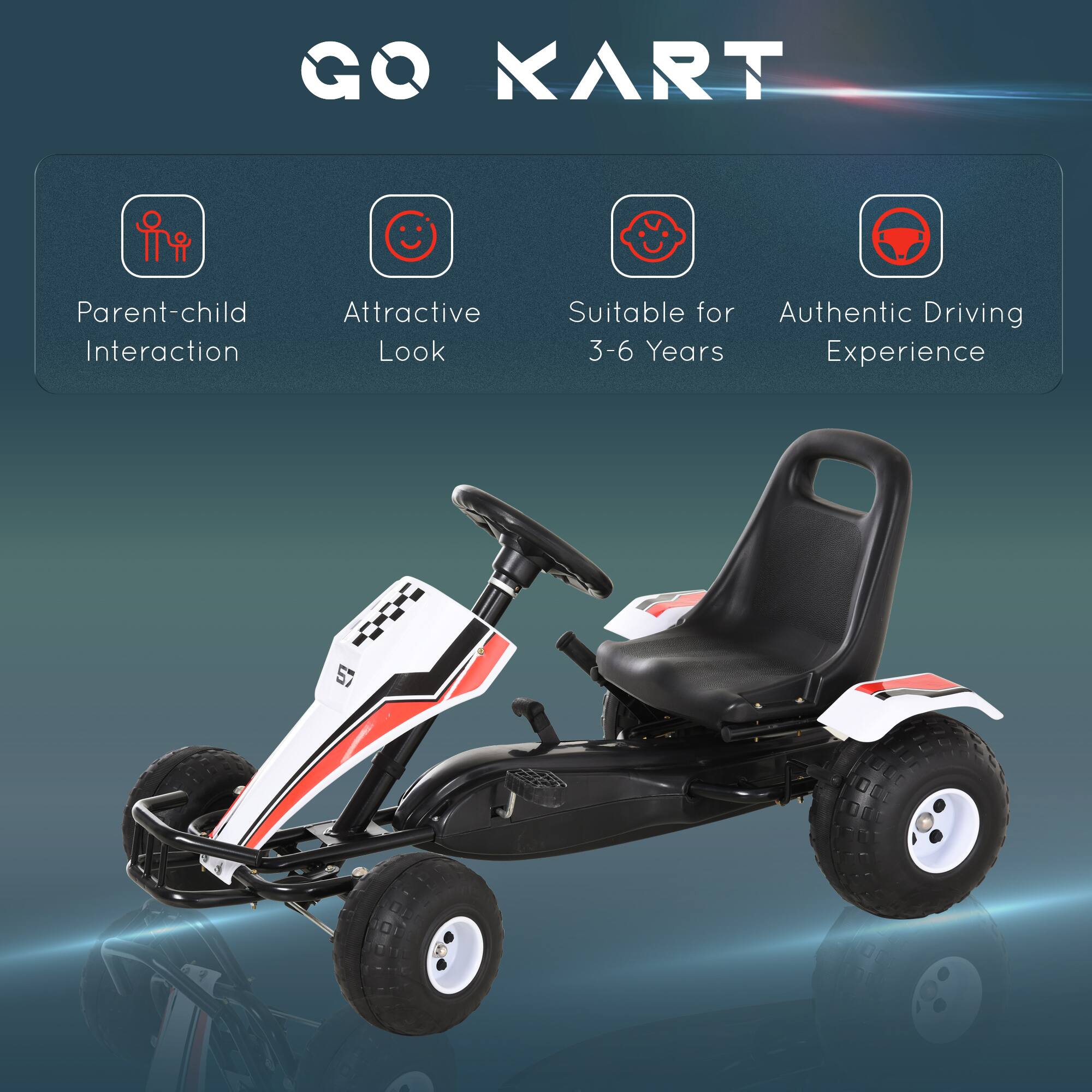 GO KART

- Parent-child Interaction
- Attractive Look
- Suitable for 3-6 Years
- Authentic Driving Experience