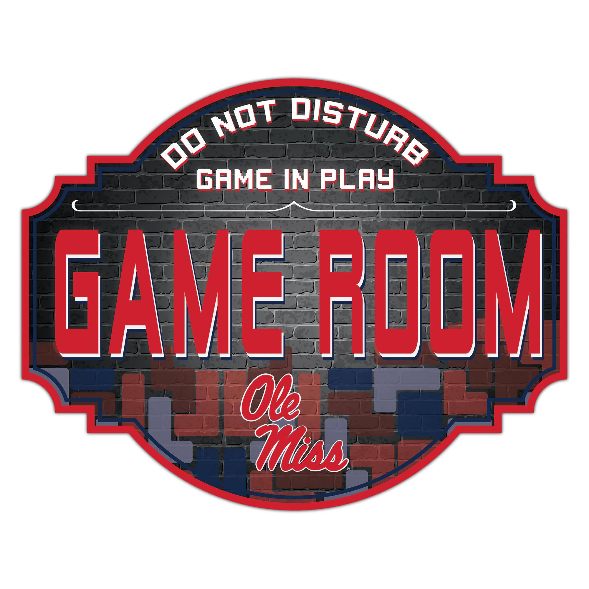Ole Miss Rebels 12'' Game Room Tavern Sign